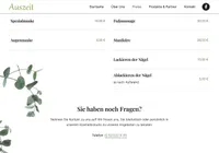 Auszeit Kosmetik – Unternehmenswebsite - Thumbnail 4