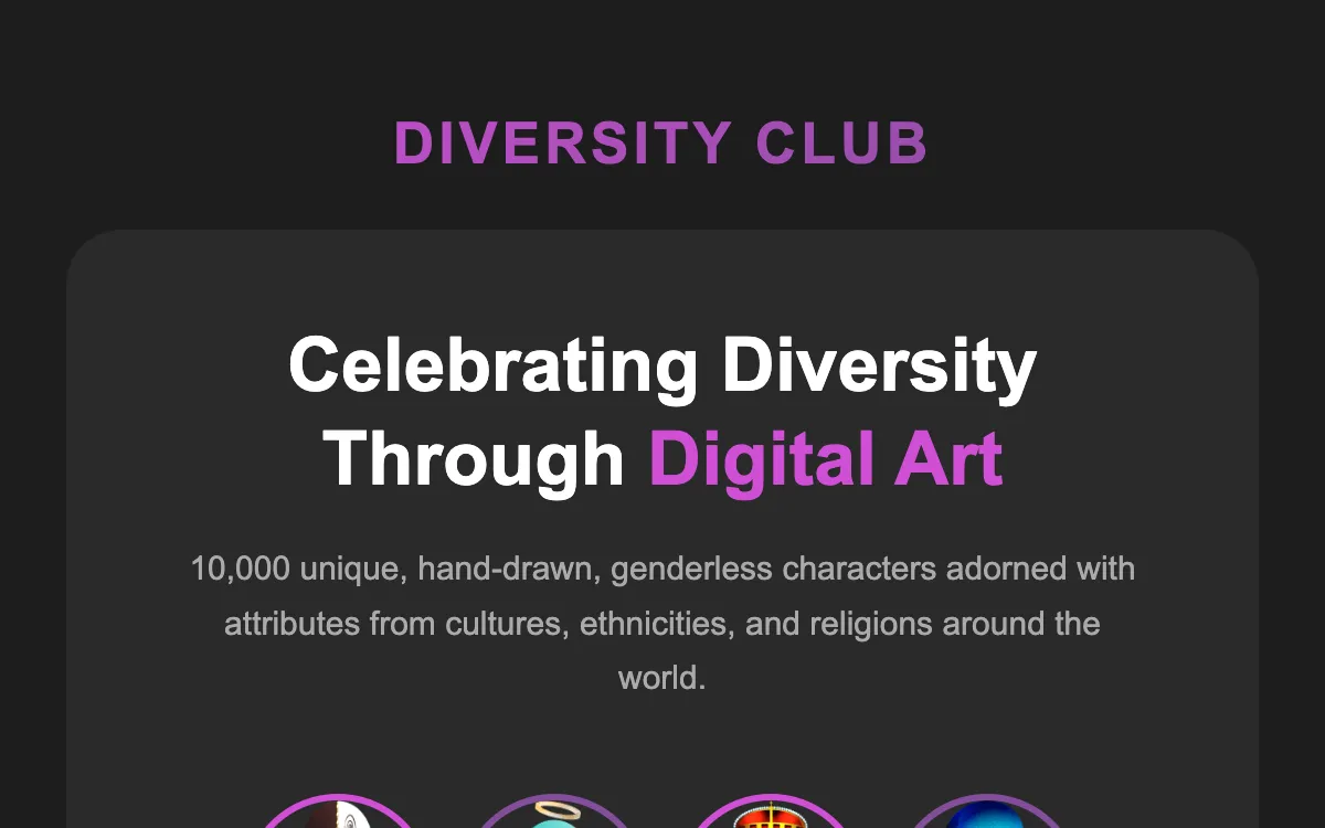 Diversity Club – Promo Email