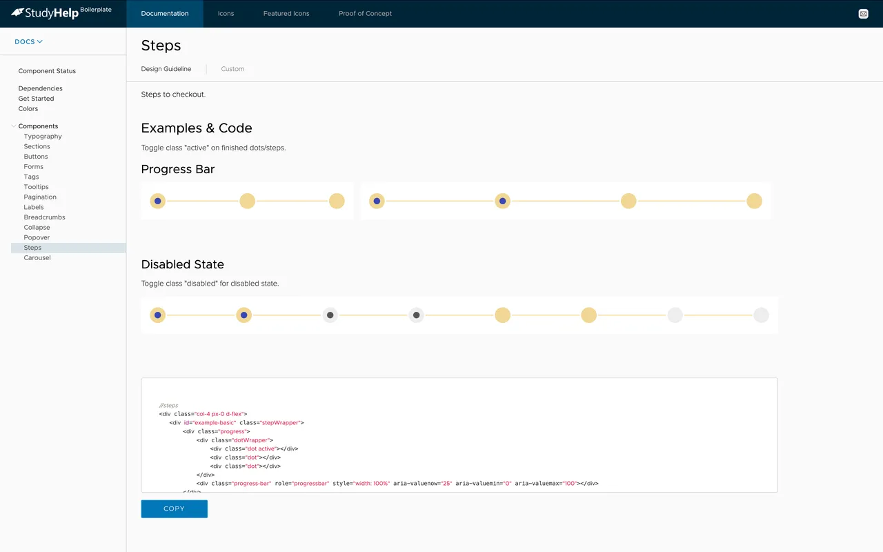 StudyHelp – Design System